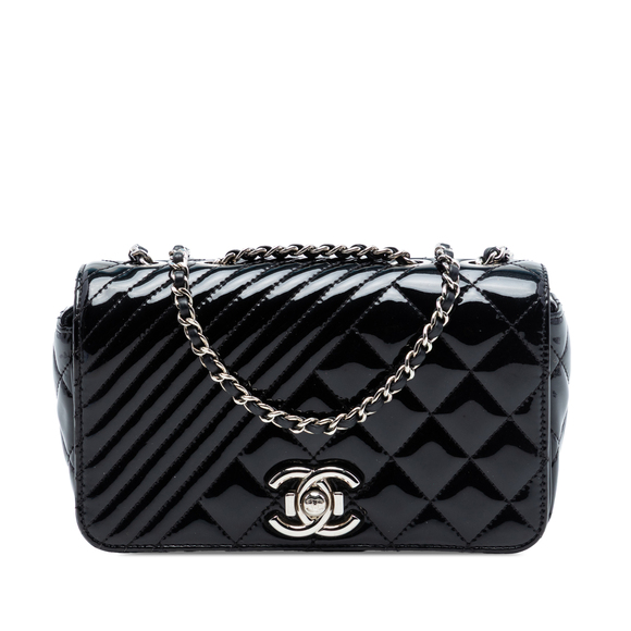 Chanel Handbags - Pre-Loved Chanel Small Quilted Patent Coco Boy Flap